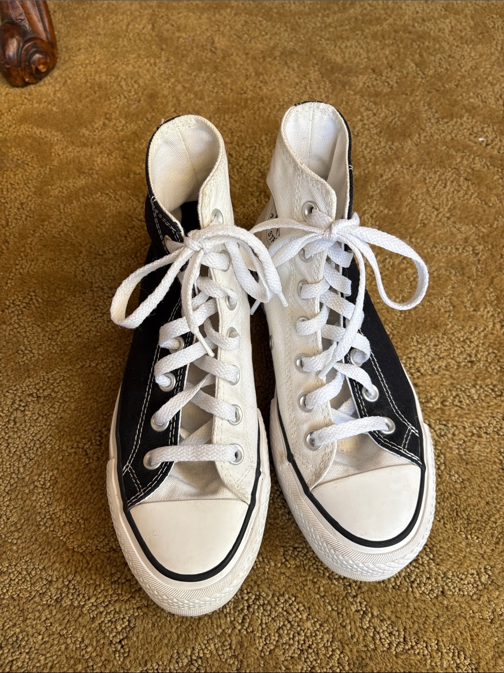Converse Black and White High-Top Sneakers